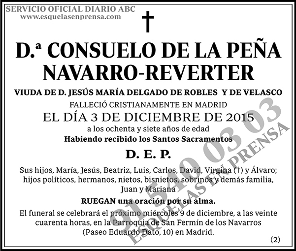 Consuelo de la Peña Navarro-Reverter